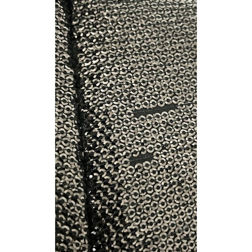 TopShop Women's Black Wide Leg Sparkling Palazzo Pants Size 8 - Picture 14 of 14